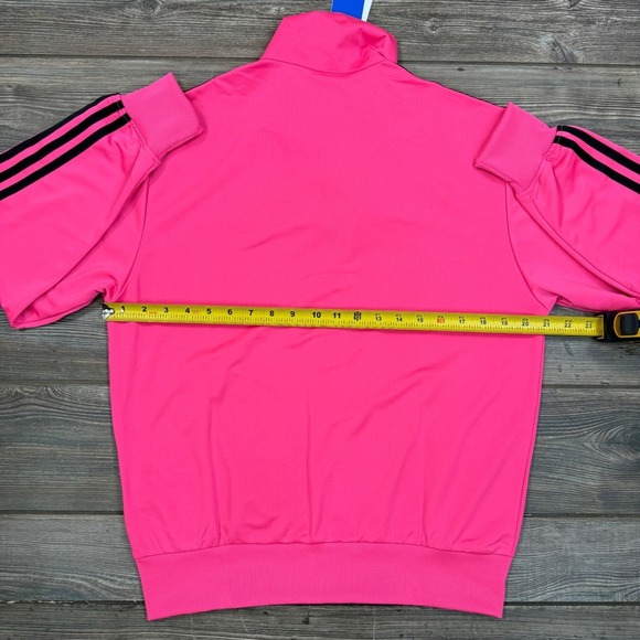 Adidas Womens SMALL Track Jacket Pink Firebird TT JX7865 Lucid Pink Black NWT - Picture 5 of 7